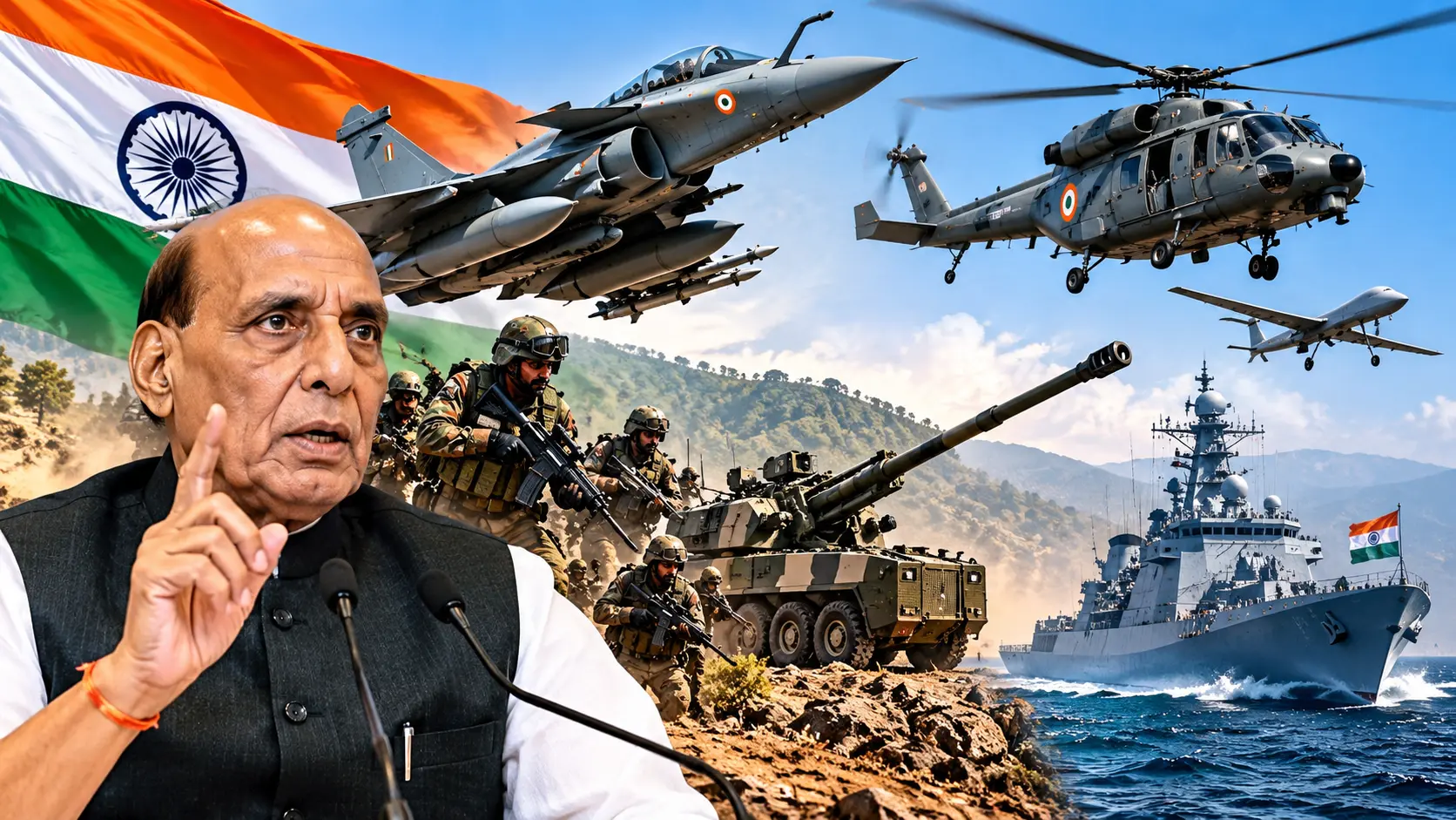 रक्षा क्षेत्र में भारत का बड़ा कदम: ₹2.12 लाख करोड़ के सैन्य खरीद प्रस्तावों को मंजूरी, 82% खरीद भारतीय उद्योग से होगी
